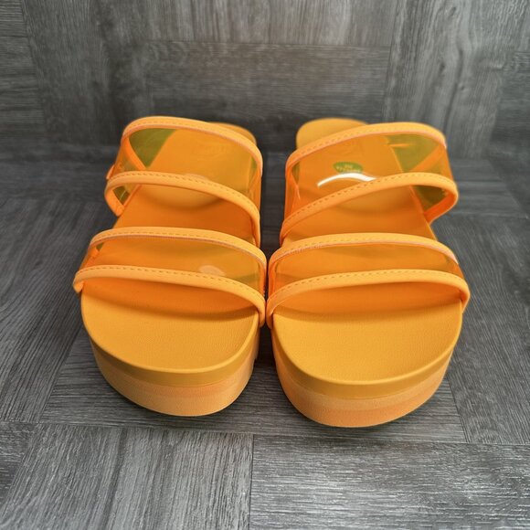 Reef Vista Hi Energy Women's size 9.5 Orange Cushion Comfort Sandals - Picture 4 of 8